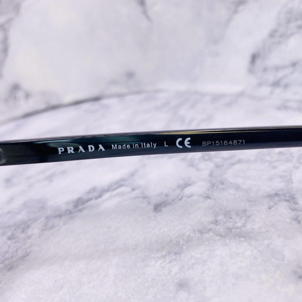 Prada Eyeglasses Frames VPR 17R 1AB-1O1 56 [] 19 145 Black Authentic - Picture 5 of 9